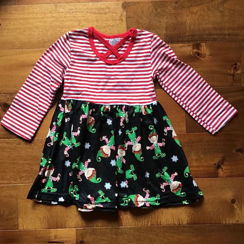 NWOT Girls Christmas dress M (3T)
